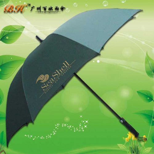 恩平雨伞厂 生产 贝壳高尔夫广告伞 恩平百欢雨伞厂